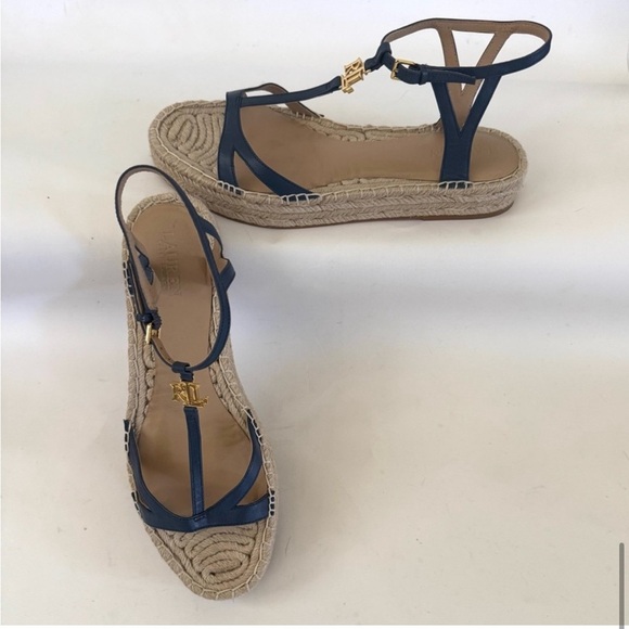 Lauren Ralph Lauren Payton Platform Espadrille
Sandal, Indigo Dusk, Size 9, NWOT - Picture 8 of 12